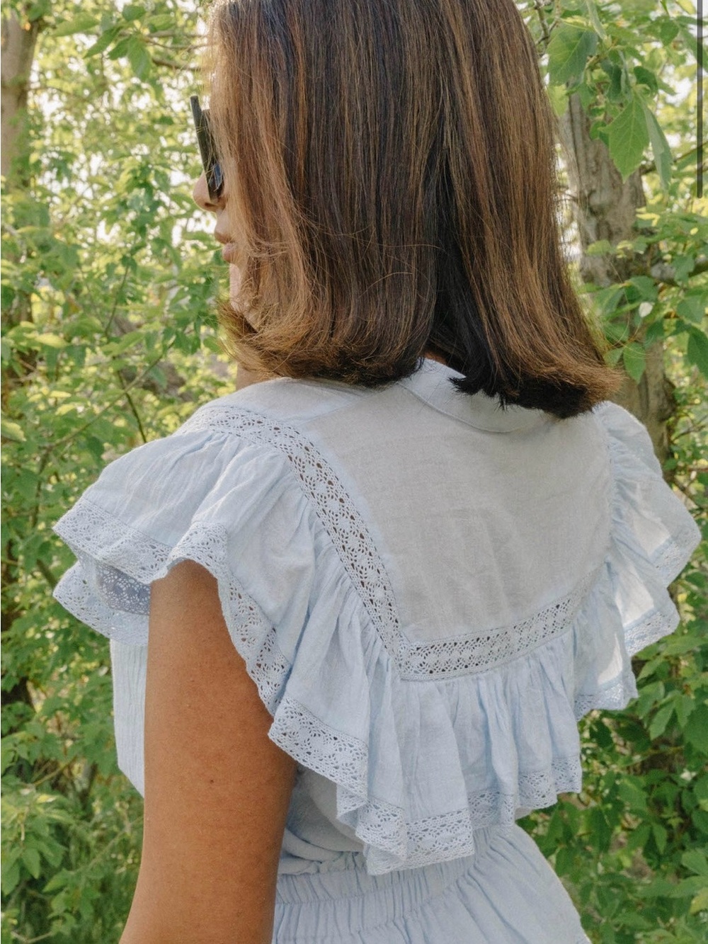 Day + Moon Ruffle Lace Mini Skirt Set - Picture 3 of 12